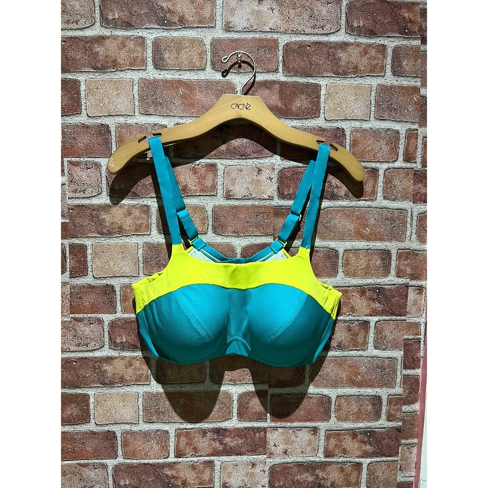 Womens Padded SwimSuit Bra Top Size 38D 4 Prong Bra Extender W/ Adjustable Strap